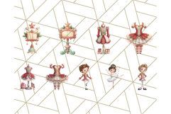 Nutcracker Ballet Clipart, Holiday Ballerina PNG Art Product Image 5