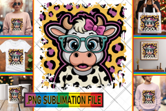 RADIANT PNG Sublimation Gifts, Cute Cow Product Image 1