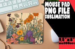 Classic Retro Floral Mouse Pad Design Product Image 1