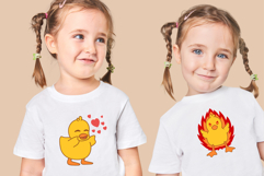 Red Yellow Cute Duck Illustration Product Image 2