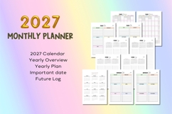 2027 Monthly Planner - Editable Planner Product Image 3