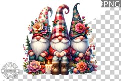 Christmas Gnome Sublimation - Clipart PNG Design Product Image 1