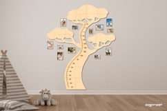 Family Tree Height Chart Bundle | Laser Cut | Glowforge Product Image 13