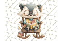 Cozy Cabin Critters Clipart PNG, Fall Animal Png Product Image 5