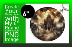 Cute Round Design for Keychains , Horror Halloween Product Image 1