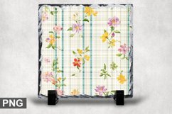 Easter Spring Square Sublimation Slate Design Product Image 1