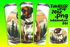 Mountain Wanderer Dog Tumbler Wrap - Sublimation Product Image 1