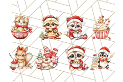 Christmas Baking Critters PNG Clipart, Cute Animals Holiday Product Image 9