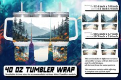 Watercolor Meadow Marvel 40oz Tumbler Sublimation Product Image 1