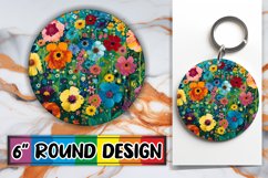 Whimsical Blossom Circle Sublimation Collection Product Image 1