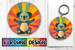 Vintage Wildlife Round Sublimation Variety Product Image 1