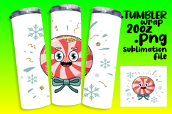 Customizable 20oz Tumbler File , Cute Christmas Product Image 1