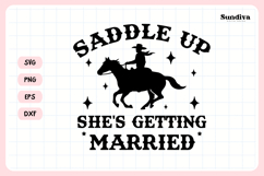 Cowgirl Bachelorette Party Saying SVG | Saddle Up Product Image 3