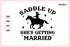 Cowgirl Bachelorette Party Saying SVG | Saddle Up Product Image 3