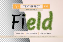 Field Grass Editable Text Effect, Graphic Style Product Image 1