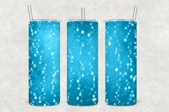 Cerulean Glowing Glitter Tumbler Sublimation Product Image 1