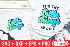 Mommy and Me SVG| It's The Little Things | Shirt Design Product Image 1