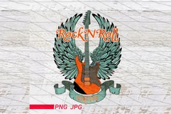 Rocknroll forever png Vintage retro Rock png Product Image 2