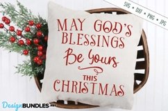 God's Blessings SVG | Christmas SVG Product Image 1