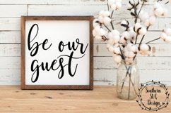 Be Our Guest SVG file-Digital Cut files-SVG DXF PNG JPEG Product Image 1