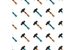 Pattern steel axes with wooden handle, metal ax for hunting Product Image 1