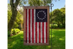 Betsy Ross Garden Flag Sublimation Png, Patriotic USA Flag Product Image 1