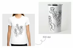 Jellyfish SVG. Jelly fish. Ocean svg. Under the sea Product Image 3