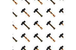 Pattern steel axes with wooden handle, metal ax for hunting Product Image 8