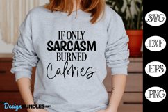 If Only Sarcasm Burned Calories SVG, Sarcasm SVG Product Image 1