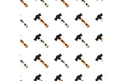 Pattern steel axes with wooden handle, metal ax for hunting Product Image 12