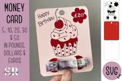 Birthday Money card | Paper cutting | Money card SVG Product Image 1