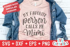 My Favorite People Call Me Mimi | Mother's Day | Shirt SVG Product Image 2