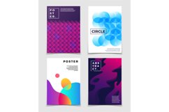 Contemporary abstract backgrounds with 3d fluid vibrant colo Product Image 1