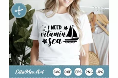 I need vitamin sea Svg, Summer svg, Beach svg, Summer shirt Product Image 1