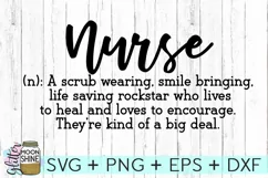 Nurse Definition SVG DXF PNG EPS Cutting Files Product Image 2