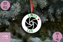 Santa cam svg| vinyl cutting |Christmas ornament svg Product Image 6
