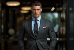 Entrepreneurial Sophisticated male business owner. Generate Product Image 1