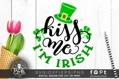 Kiss Me I'm Irish SVG | Funny St. Patrick's Day Cut File Product Image 1