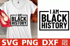 I Am Black History svg, King, Africa svg, Black Woman svg Product Image 2