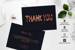 Rose Gold Thank you card template Product Image 1