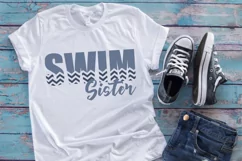Swim Sister SVG DXF PNG Cut File Product Image 2