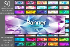 50 Polygonal Banner Design Backgrounds Product Image 1