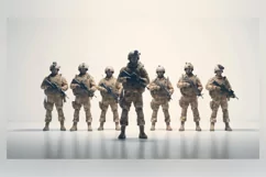 Defenders of Freedom Soldiers at the Ready 28 Product Image 1