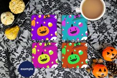 Halloween 4 Coasters Mockup, Fall Coasters set PSD mockup Product Image 2
