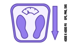Colored Weight Loss Icon Product Image 1