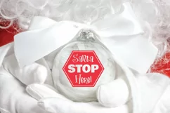 Christmas SVG Cut File - Santa Stop Here SVG File Product Image 5