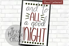 And To All A Good Night, Merry Christmas, SVG DXF PNG JPEG Product Image 4