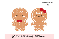 Christmas Gingerbread Cookies SVG Bundle | Cute Gingerbread Product Image 1