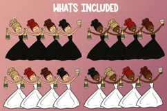 Lets Wine Part 3| Wino Girls | Girl with Wine PNG Clipart Product Image 2