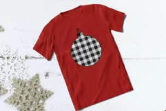 Buffalo Plaid Christmas ball SVG, Buffalo Plaid PNG DXF EPS Product Image 4